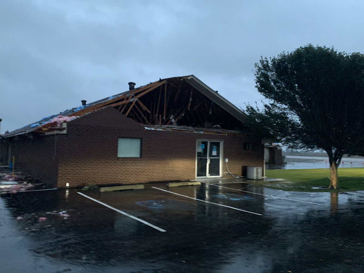 This is Refuge General Baptist Church in Lake City Arkansas. All of the buildings on their campus destroyed