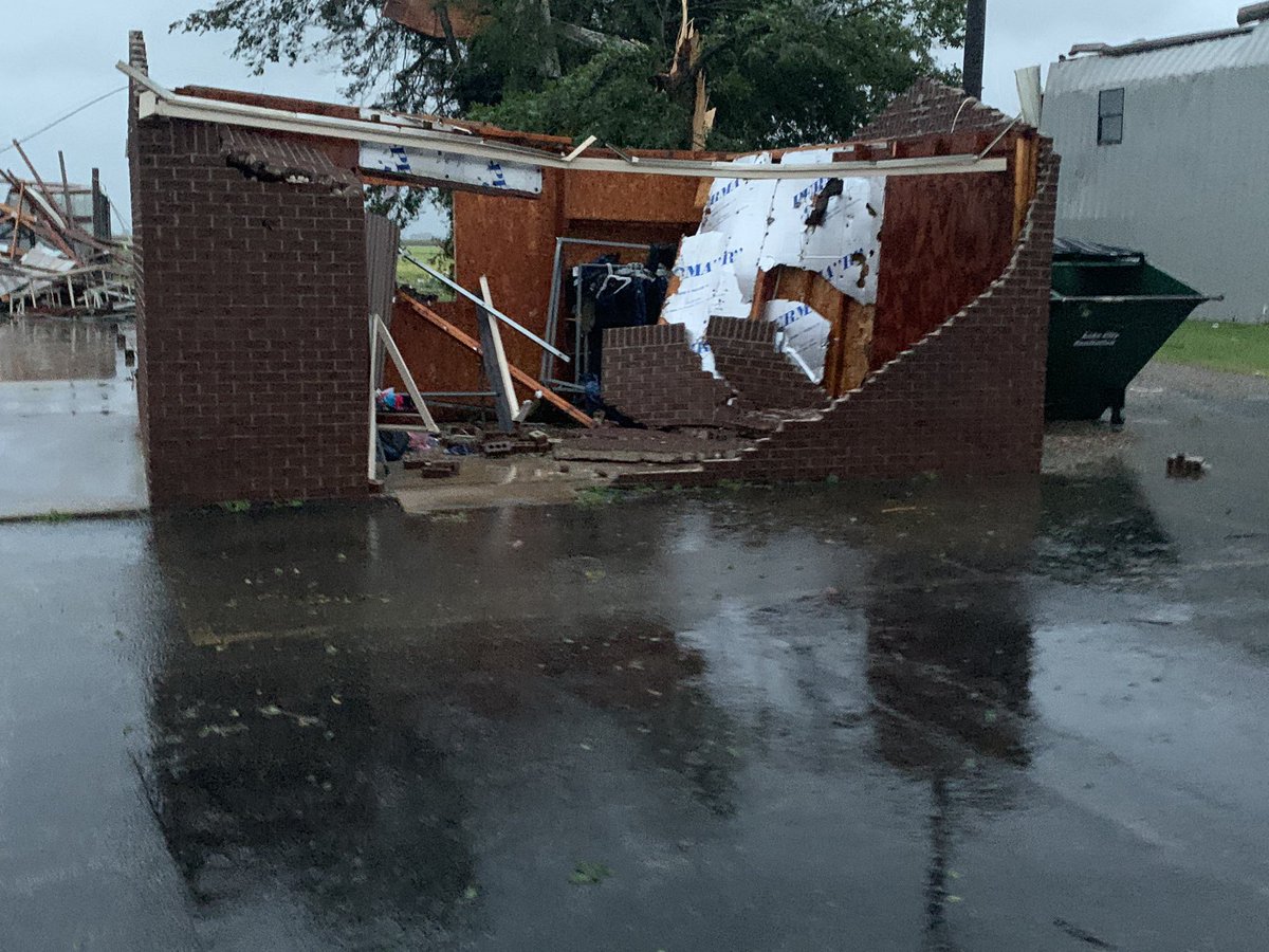 This is Refuge General Baptist Church in Lake City Arkansas. All of the buildings on their campus destroyed