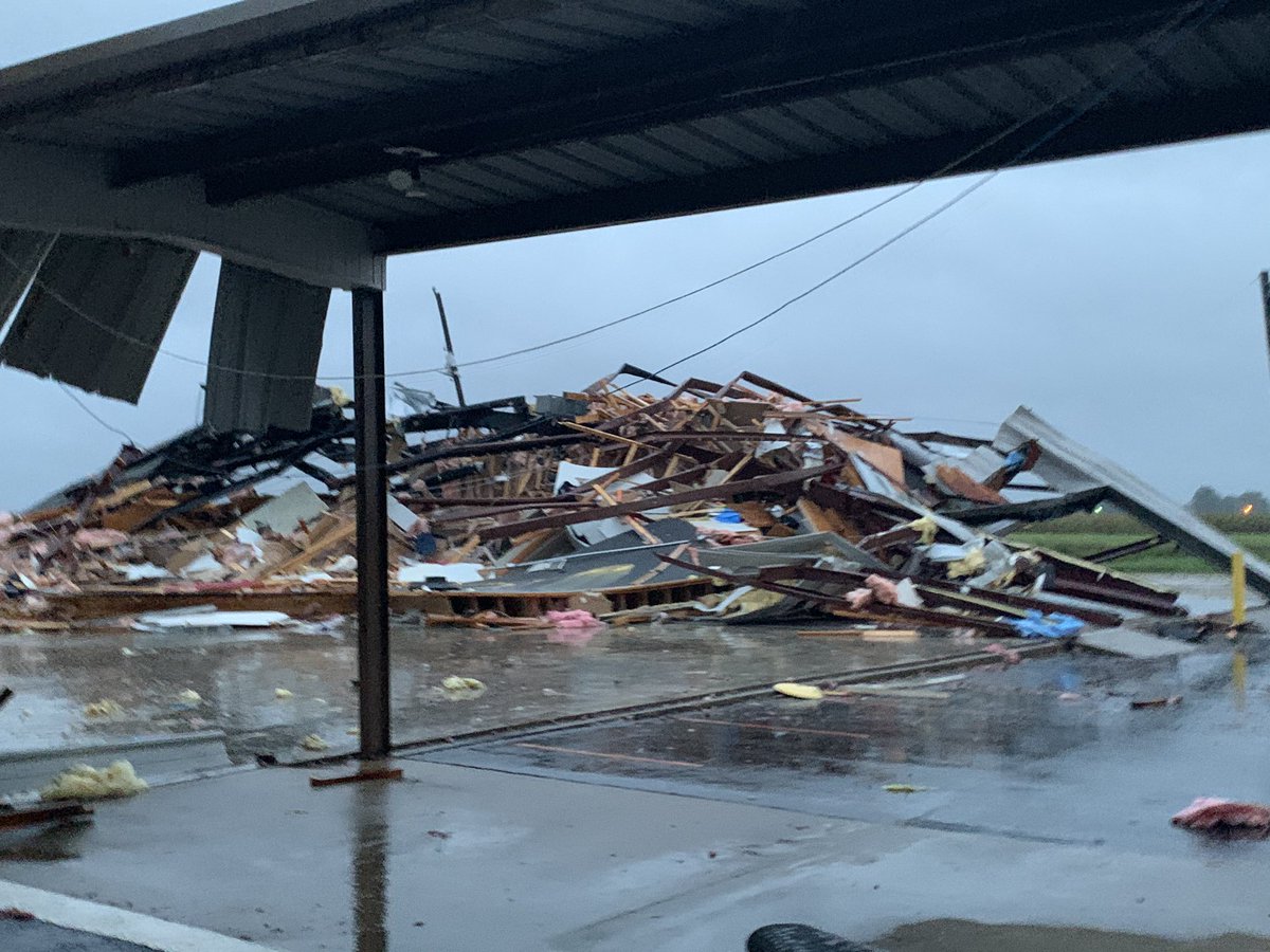 This is Refuge General Baptist Church in Lake City Arkansas. All of the buildings on their campus destroyed