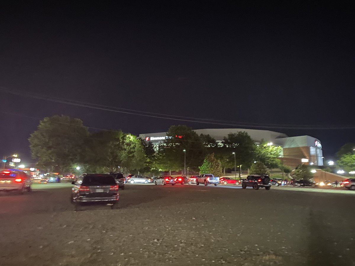 Witnesses say a shooting happened outside NLR's graduation ceremony at Simmons Bank Arena.  It was about six shots, a witness tells. She says she saw a group fighting before shots rang out.   No word yet on injuries or arrests