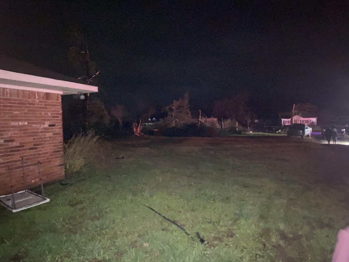 Possible tornado damage in Kirby (Pike county) earlier this evening from Mona Dunlap